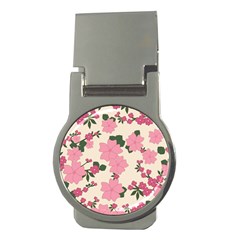 Floral Vintage Flowers Money Clips (round) 