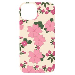 Floral Vintage Flowers Iphone 14 Black Uv Print Case by Dutashop