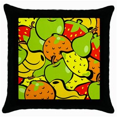 Fruit Food Wallpaper Throw Pillow Case (black)