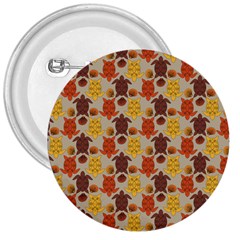 Sea Turtle Sea Life Pattern 3  Buttons