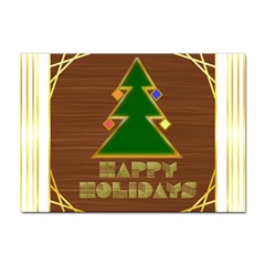 Art Deco Holiday Card Sticker A4 (10 Pack) by Amaryn4rt