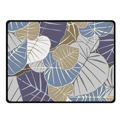 Ackground Leaves Desktop Two Sides Fleece Blanket (small) by Amaryn4rt