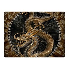 Dragon Pentagram Two Sides Premium Plush Fleece Blanket (mini) by Amaryn4rt