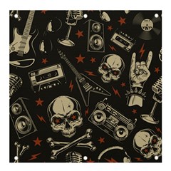 Grunge Seamless Pattern With Skulls Banner And Sign 4  X 4  by Amaryn4rt