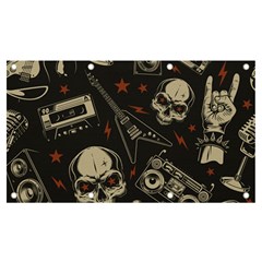 Grunge Seamless Pattern With Skulls Banner And Sign 7  X 4  by Amaryn4rt