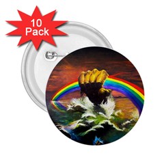 Rainbow Color 2 25  Buttons (10 Pack) 