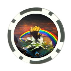 Rainbow Color Poker Chip Card Guard (10 Pack)