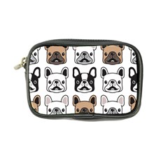 Dog-french-bulldog-seamless-pattern-face-head Coin Purse by uniart180623