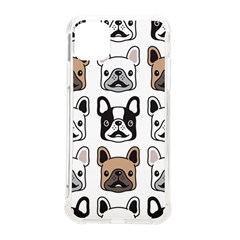 Dog-french-bulldog-seamless-pattern-face-head Iphone 11 Pro Max 6 5 Inch Tpu Uv Print Case by uniart180623