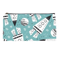 Cute-seamless-pattern-with-rocket-planets-stars Pencil Case