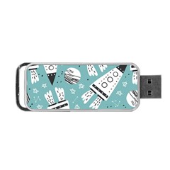 Cute-seamless-pattern-with-rocket-planets-stars Portable Usb Flash (two Sides) by uniart180623