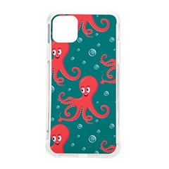 Cute-smiling-red-octopus-swimming-underwater Iphone 11 Pro Max 6 5 Inch Tpu Uv Print Case by uniart180623