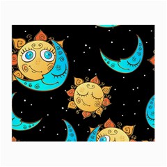 Seamless-pattern-with-sun-moon-children Small Glasses Cloth (2 Sides) by uniart180623