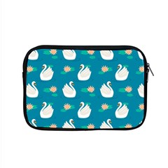 Elegant-swan-pattern-with-water-lily-flowers Apple Macbook Pro 15  Zipper Case by uniart180623