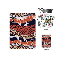 Mixed-animal-skin-print-safari-textures-mix-leopard-zebra-tiger-skins-patterns-luxury-animals-textur Playing Cards 54 Designs (mini) by uniart180623