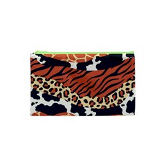 Mixed-animal-skin-print-safari-textures-mix-leopard-zebra-tiger-skins-patterns-luxury-animals-textur Cosmetic Bag (xs) by uniart180623