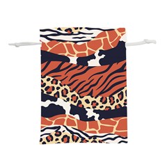 Mixed-animal-skin-print-safari-textures-mix-leopard-zebra-tiger-skins-patterns-luxury-animals-textur Lightweight Drawstring Pouch (l) by uniart180623