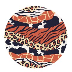 Mixed-animal-skin-print-safari-textures-mix-leopard-zebra-tiger-skins-patterns-luxury-animals-textur Pop Socket (white) by uniart180623