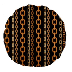 Gold-chain-jewelry-seamless-pattern Large 18  Premium Flano Round Cushions by uniart180623