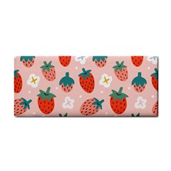 Strawberry-seamless-pattern Hand Towel by uniart180623