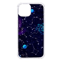 Realistic-night-sky-poster-with-constellations Iphone 14 Tpu Uv Print Case by uniart180623