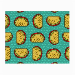 Taco-drawing-background-mexican-fast-food-pattern Small Glasses Cloth (2 Sides) by uniart180623