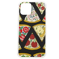 Vector-seamless-pattern-with-italian-pizza-top-view Iphone 12 Pro Max Tpu Uv Print Case