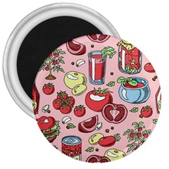 Tomato-seamless-pattern-juicy-tomatoes-food-sauce-ketchup-soup-paste-with-fresh-red-vegetables 3  Magnets by uniart180623