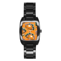 Seamless-pattern-with-taco Stainless Steel Barrel Watch by uniart180623