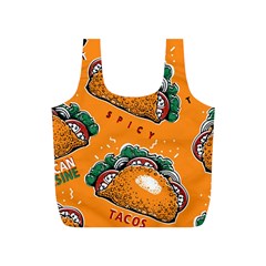 Seamless-pattern-with-taco Full Print Recycle Bag (s) by uniart180623