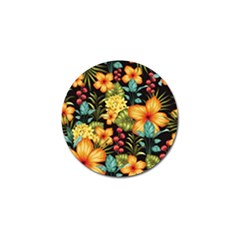 Fabulous-colorful-floral-seamless Golf Ball Marker by uniart180623