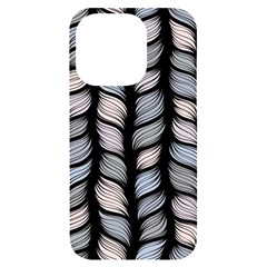 Seamless-pattern-with-interweaving-braids Iphone 14 Pro Black Uv Print Case by uniart180623