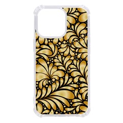 Damask-teardrop-gold-ornament-seamless-pattern Iphone 13 Pro Tpu Uv Print Case by uniart180623