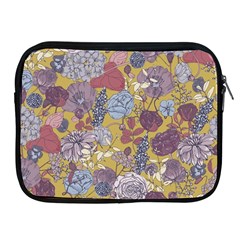 Floral-seamless-pattern-with-flowers-vintage-background-colorful-illustration Apple Ipad 2/3/4 Zipper Cases by uniart180623