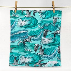 Sea-waves-seamless-pattern Face Towel