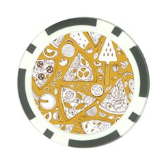 Vector-seamless-pizza-slice-pattern-hand-drawn-pizza-illustration-great-pizzeria-menu-background - Poker Chip Card Guard (10 Pack) by uniart180623