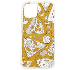 Vector-seamless-pizza-slice-pattern-hand-drawn-pizza-illustration-great-pizzeria-menu-background - Iphone 12 Pro Max Tpu Uv Print Case