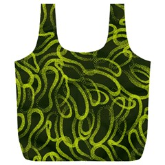 Green-abstract-stippled-repetitive-fashion-seamless-pattern Full Print Recycle Bag (xxxl) by uniart180623