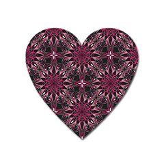 Seamless-pattern-with-flowers-oriental-style-mandala Heart Magnet by uniart180623