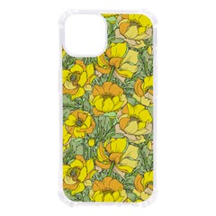 Seamless-pattern-with-graphic-spring-flowers Iphone 13 Tpu Uv Print Case