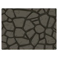 Cartoon-gray-stone-seamless-background-texture-pattern Two Sides Premium Plush Fleece Blanket (extra Small) by uniart180623