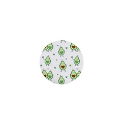 Cute-seamless-pattern-with-avocado-lovers 1  Mini Magnets