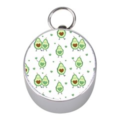 Cute-seamless-pattern-with-avocado-lovers Mini Silver Compasses by uniart180623