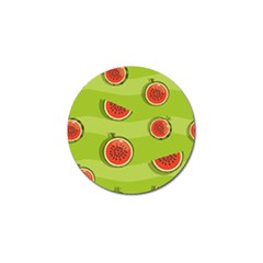Seamless-background-with-watermelon-slices Golf Ball Marker by uniart180623