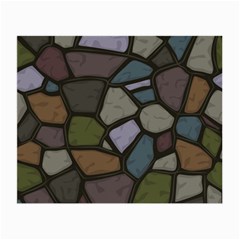 Cartoon-colored-stone-seamless-background-texture-pattern - Small Glasses Cloth by uniart180623