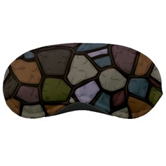 Cartoon-colored-stone-seamless-background-texture-pattern - Sleeping Mask by uniart180623