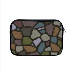 Cartoon-colored-stone-seamless-background-texture-pattern - Apple Macbook Pro 15  Zipper Case by uniart180623