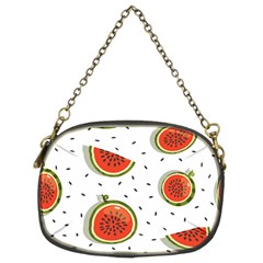 Seamless-background-pattern-with-watermelon-slices Chain Purse (two Sides) by uniart180623