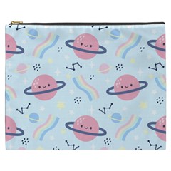 Cute-planet-space-seamless-pattern-background Cosmetic Bag (xxxl) by uniart180623