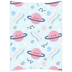 Cute-planet-space-seamless-pattern-background Back Support Cushion by uniart180623